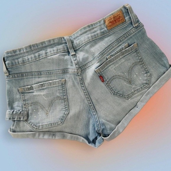 SOLD Vintage Levi’s Y2K Early 2000s Distressed Levi's Painter Shorts - Picture 2 of 8